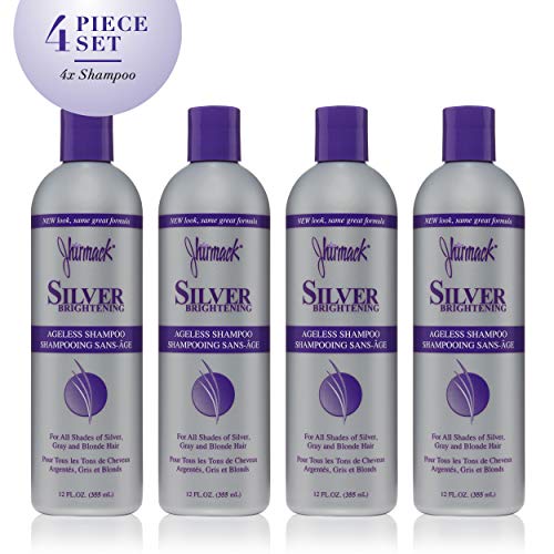 Џирмак Сребрен Осветлувачки Виолетов Шампон Сет од 4 за сите видови сребрена, сива и руса коса