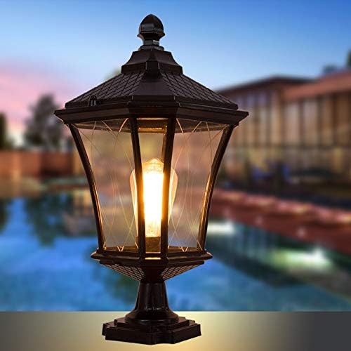 Haалеи Пост светла Градина Посјава светлина на отворено пиедестал за ламби за колони за колони E26 Патиос балкон столб за столб пејзаж за