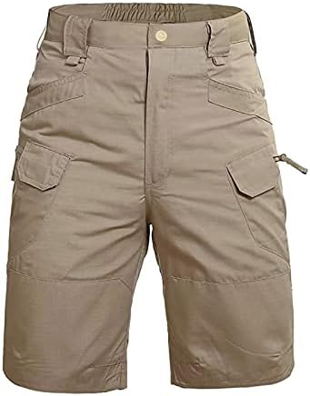4zhuzi карго шорцеви шорцеви за масти за секојдневно носење - мулти џебови облека за велосипеди - шорцеви за одмор на одмор на отворено кратки панталони