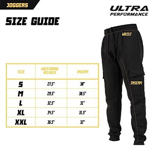 Ultra Performance 3 пакувања со џемпери за мажи, џогери од руно за мажи со џебови