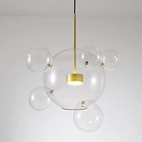 Hominy тавански приврзок светло, нордиски декоративни транспарентни лустери креативно стакло сапун меур, приврзок светло за студио облека продавница