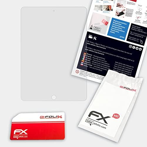 Пластичен стаклен заштитен филм Atfolix компатибилен со Apple iPad Air 2 Glass Protector, 9H хибриден стаклен FX стаклен екран