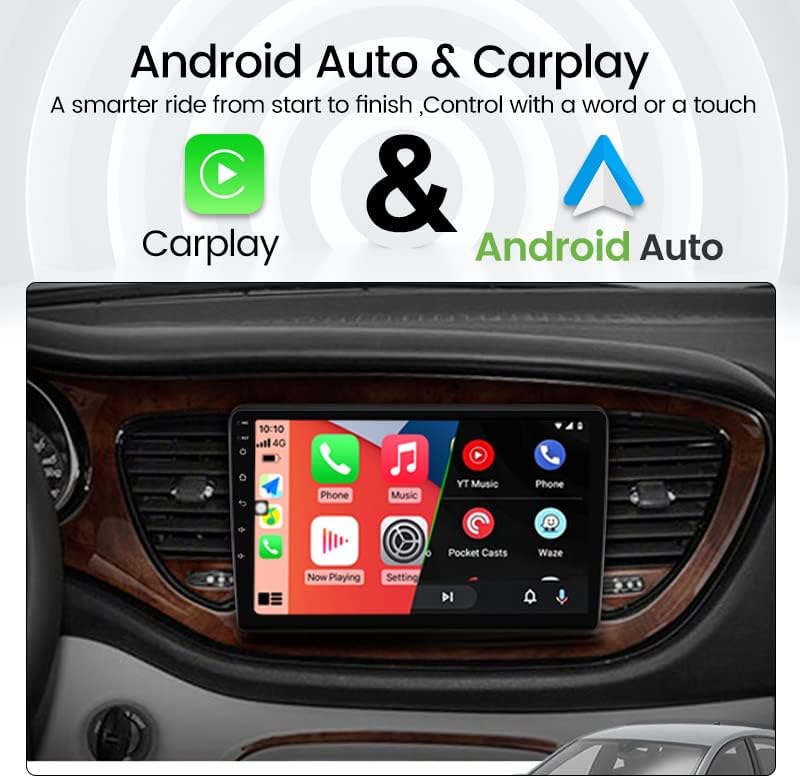 Автомобил Радио Стерео За Dodge Dart 2012-, Biorunn Андроид 11 9 Инчен Окта Јадро Автомобил GPS Navi Безжичен Carplay Android