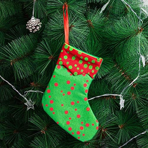 SOIMISS 2 пара божиќни чорапи за порибување пополнети чорапи за бонбони за бонбони