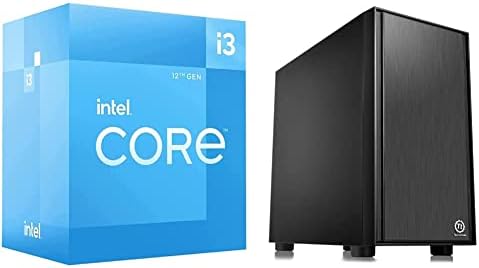 Itel Core i3 i3 - 12100 Quad-core 3.30 GHz Процесор-Малопродажен Пакет &засилувач; Thermaltake Верса H17 Црна SPCC Микро ATX Мини