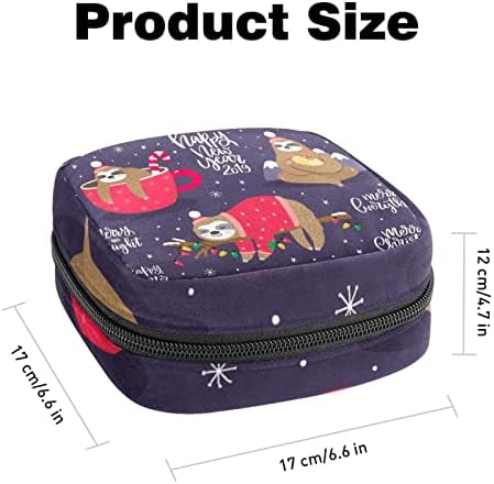 Санитарна торба за складирање на салфетка, торбичка за подлога, торбичка за подлога, мала торба за шминка, животинска сива шема