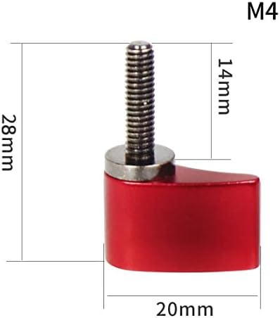 Feichao M4*14mm рачка за рачка за завртки за затегнување на рачно затегнување рамни завртки за додатоци за фотографирање SLR