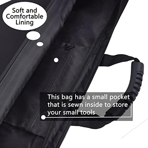 ZFZGFRCS уметничко портфолио тота торба со најлон рамо, 24x36 лесна тежина портфолио торба уметник што носи торба за носење торба за складирање