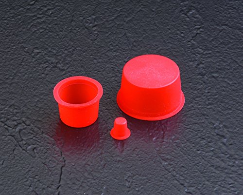 Caplugs 99395312 маскирани капачиња и приклучок. TS-4, силикон, капа OD 0,356 приклучок ID 0,485, црвена боја