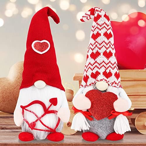 Lylyfan Valentines Gnome плишани в Valentубени ден Gnomes Decor 2 пар