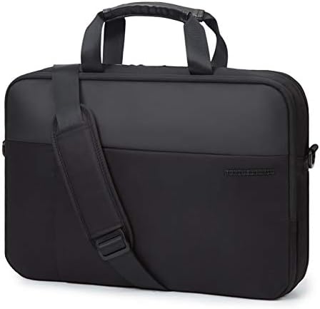 Лесен лет 17,3 инчен лаптоп торба, проширување на чантата за мажи, тенок лаптоп случај за компјутер, торба за патувања, црна