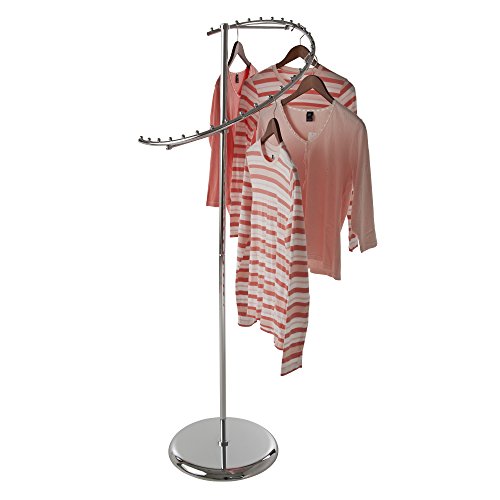 Спирална облека за облека - Еконоко Тешки потрошувач на мало - дрвја за капа - држач за јакна - Организатор на кошули - прикажува 29 облеки -