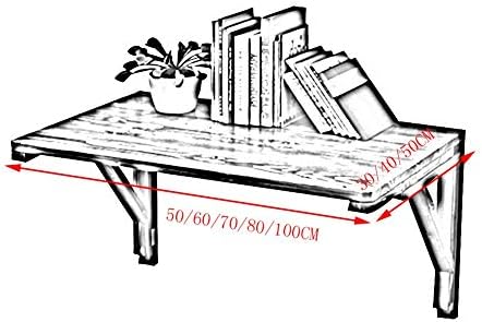 PIBM Стилски полица за едноставност, монтирана лебдечка табела за лаптоп лаптоп штанд, цврсто дрво, мултифункционално да се преклопи