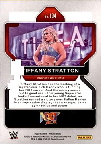 2022 PANINI PRIZM WWE 104 TIFFANY STRATTON NXT 2.0 RC DOCKIE картичка Официјална светска картичка за тргување со забава во борење во