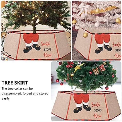 Абоофан 1 парчиња јака за новогодишно дрво креативно крзно дрво прстен за забави за забава