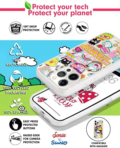 Sonix x Sanrio Случај за iPhone 13 Pro Max / 12 Pro Max | Компатибилен Со MagSafe | 10ft Капка Тестирани | Здраво Kitty &засилувач; Пријатели