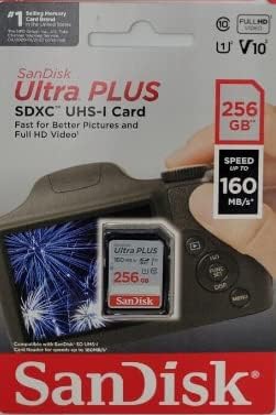 Сандиск-Ултра Плус 256GB SDXC UHS-I Мемориска Картичка-160MB/s