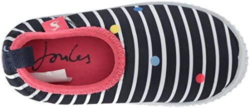 Joules Baby-Girl's Jnrpebbbbble Water Shoe, Cream Stripe Fun Spot, 10 средно американско новороденче