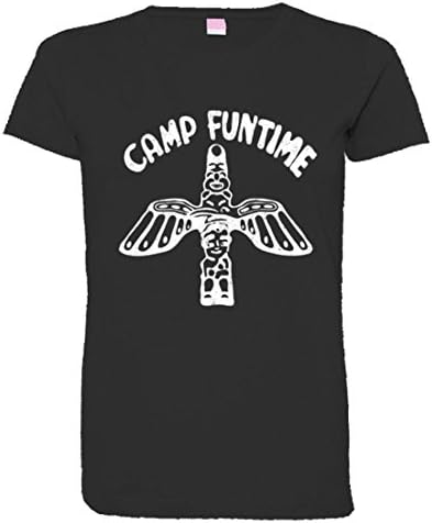 Pleasemetees женски Blondie Camp Funtime игра познатата потресена маичка со маички