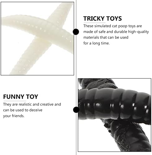 Toyvian Ноќта на вештерките играчки пајак шега лажни маглички играчки гумени црви лажни црви пластични магли реалистични меки