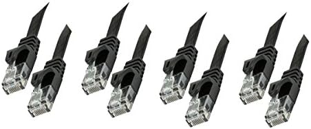 2 компјутери CAT5E 350MHz UTP Flat Ethernet Bare Bopper Network 30awg кабел, 25 стапки, CNE613581