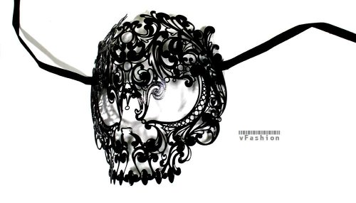 Devil Skull Laser го намали венецијанскиот маскирана маска маска за забави за забава топка Марди Гарс