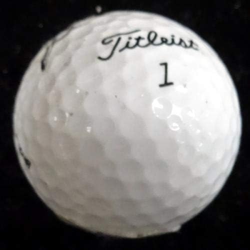Боб Естес автограмираше со титулистичка топка за голф PSA/DNA Q18936 - Автограмирани топки за голф