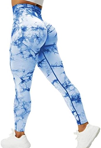 PowerAsia со високи половини со јога панталони за жени, контрола на стомакот, кренато за кревање на задниот дел од тренингот за тренинзи за