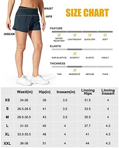 Capенски жени кои трчаат шорцеви еластични џебови од половината на половината Брзи суви атлетски шорцеви за женски тренингот салата