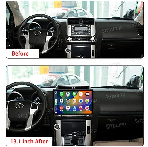 13.1 3+32GB Android 12 За Toyota Land Cruiser prado 150 2010-13 Автомобил Стерео Радио Навигација БТ 4G Carplay Android Auto WiFi 2K 1920