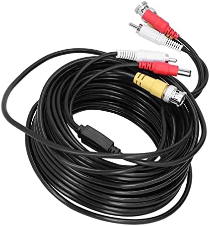 Кабел за надзор, лесен и преносен CCTV кабел стабилен перформанси цврста и издржлива со алуминиумски фолија штит за SYS за надзор на DVR