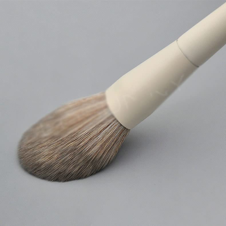SLNFXC 10 дрвена рачка за четки за шминка, голема база во прав, сенка за очи, руменило, четка за шминка со висок сјај