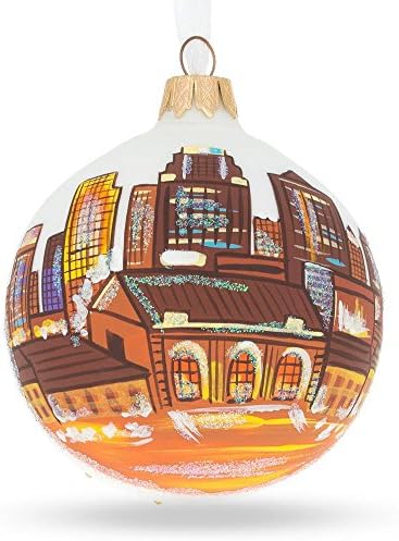 Канзас Сити, божиќен украс на стаклена топка Мисури 3,25 инчи