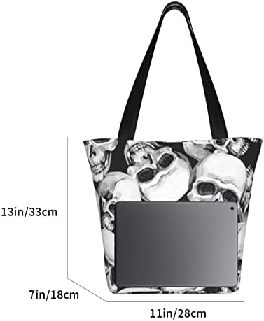 Диносаурусна шема печатена торба за тота за жени што може да се употреби торбички торбички торби за подароци раменици торбички торбички