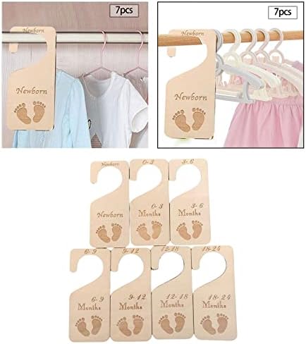 Шајџина 7 парчиња двострани делители на плакарот за новороденчиња кои висат делители на облеката Нова мајка подарок, стил А.