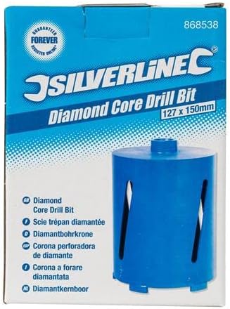 Silverline 868538 Diamond Core Dript Bit 127 x 150 mm
