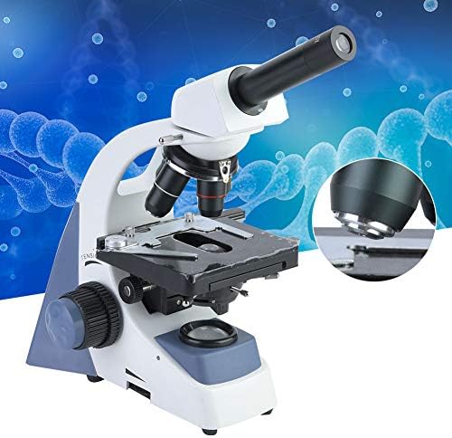 Емошајога Монокуларен Микроскоп, Подвижна Платформа Биомикроскоп Соединение Монокуларен Микроскоп Микроскоп За Лаборатории Клинички Прегледи,