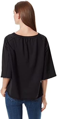Frayенски фармерки женски Марлеј пријатна кошула со ниско ниво
