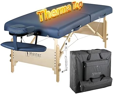 Господар масажа Коронадо Терматоп маса за масажа, термички врв, кралско сино