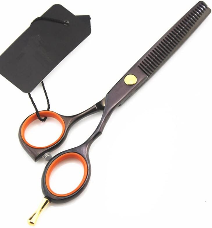 Ножици за сечење коса, 5,5 Инчен Професионален Јапонски Челик Црни Ножици за коса фризура разредување берберски ножици ножици за сечење фризерски