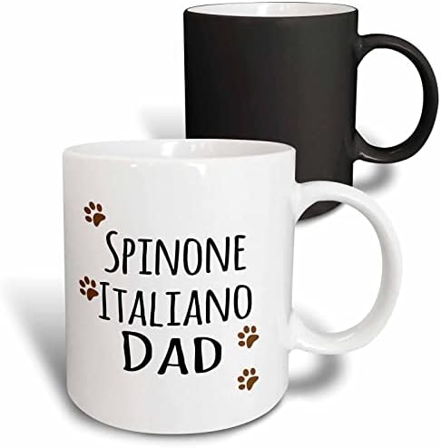3дроза Спиноне Италијанско Куче Тато-Кученце по раса - калливи отпечатоци од кафеави шепи. - Чаши