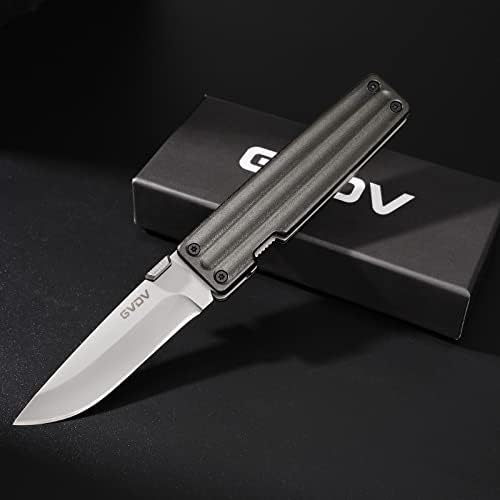 Нож за преклопување на металниот џеб GVDV- 7CR15 нож за преживување од не'рѓосувачки челик, тактички нож за пешачење во лов на лов со безбедносно