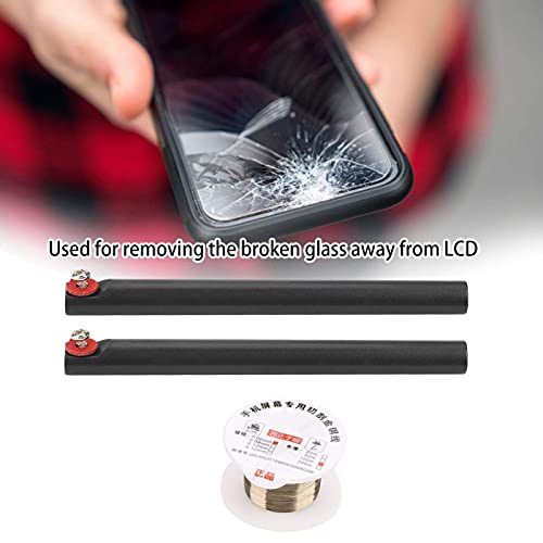 Прекрасна Жица За Сечење Молибден, со 2 Пластични Ракувачи за Одвојување На Екранот На Мобилниот Телефон Предно Стакло Лцд За Одржување Одржување