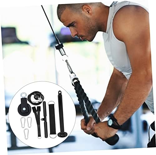 ТРЕНЕР ЗА Зглоб СО КЛИСПИД 1 Сет Алатка За Вежбање Со Јаже Метални Повлекувања Мускулни Додатоци За Тренингот На Подлактицата Кабел