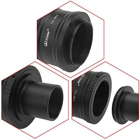 Адаптер за монтирање на леќи AlStar T/T2 и M42 до 1,25 адаптер за телескоп за камера Sony -Nex - прецизен обработен прстен за адаптер T2
