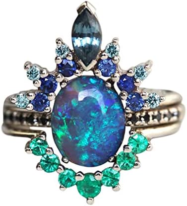 2023 Нови прстени жени модни прстени за ангажирање скапоцен камен Гроздобер прстени Костимски накит прстени за жени