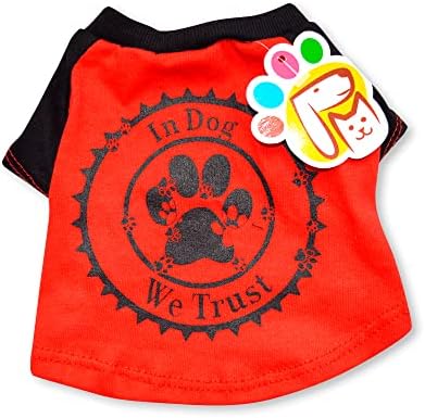 Обична маица на Петмонт за миленичиња што ги дели: Кај куче им веруваме на црвените и црните одлични за мали и средни кучиња големина