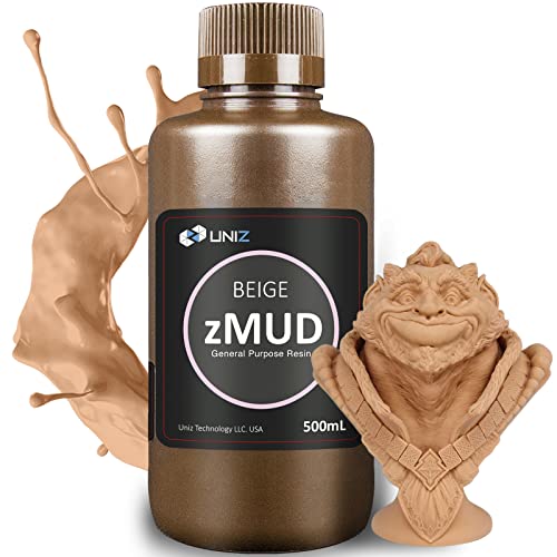 Uniz Zmud 3D смола за печатач, висока прецизност со низок мирис и смалување на УВ смола, 405Nm Стандардна фотополимер брза смола