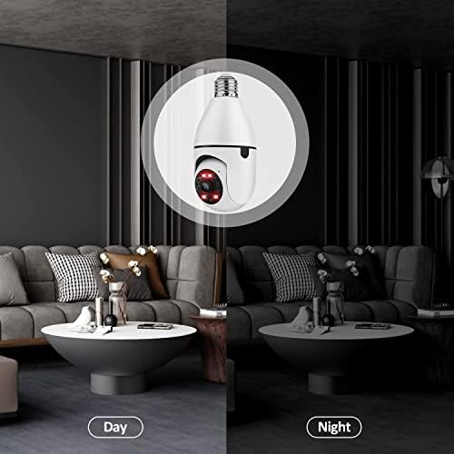 1080p 360 ° Ротирајте автоматско следење Панорамски сијалица на камерата Сијалица ноќна визија безжичен 2.4GHz за WiFi PTZ IP CAM Далечинско гледање безбедност E27 Интерфејс Дом