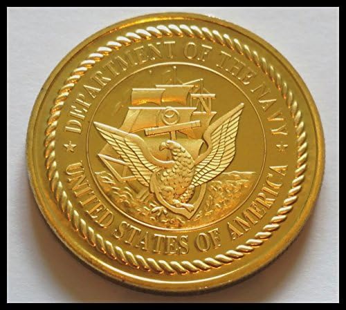 Американската Морнарица УСС Оса БИОГРАФИЈА - 18 Обоени Предизвик Уметност Монета
